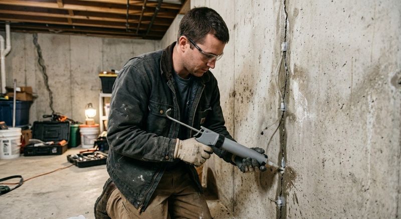Basement Crack Repair in Silverdale, WA