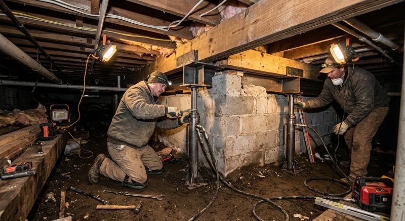 Basement Foundation Repair in Poulsbo, WA