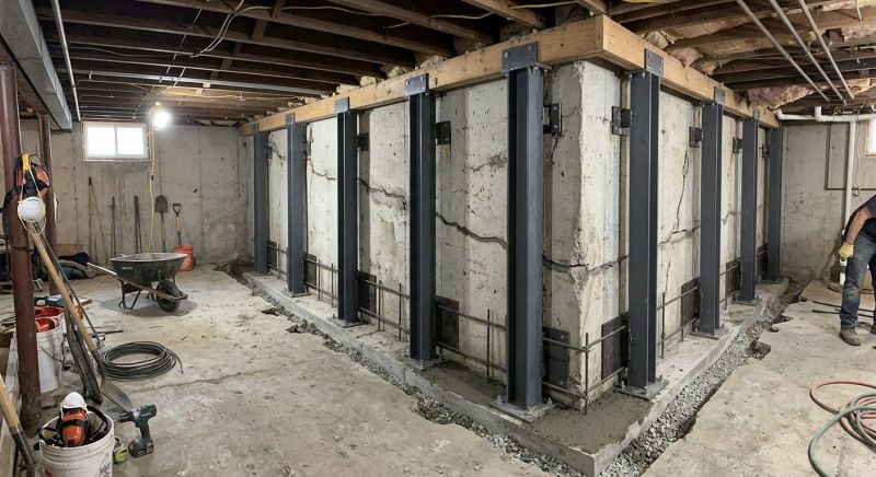 Basement Stabilization in Silverdale, WA