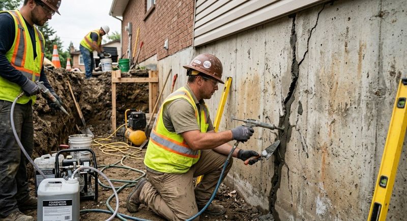 Cracked Foundation Repair in Seabeck, WA