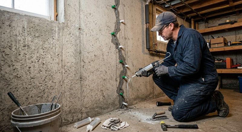 Foundation Crack Repair in Mountlake Terrace, WA