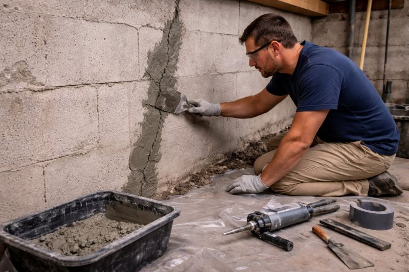 Foundation Crack Repair in Mountlake Terrace, WA