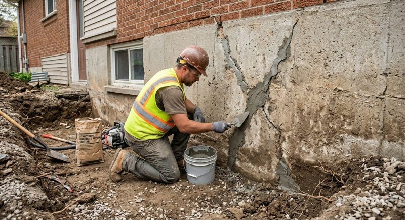 Foundation Crack Repair in Port Ludlow, WA