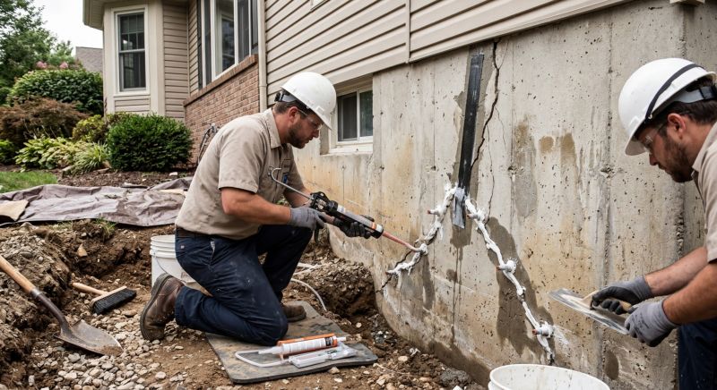 Foundation Crack Sealing in Silverdale, WA