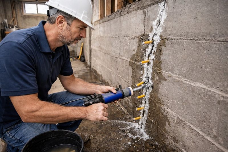 Foundation Crack Sealing in Silverdale, WA