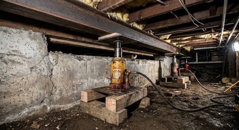 Foundation Jacking in Port Gamble, WA