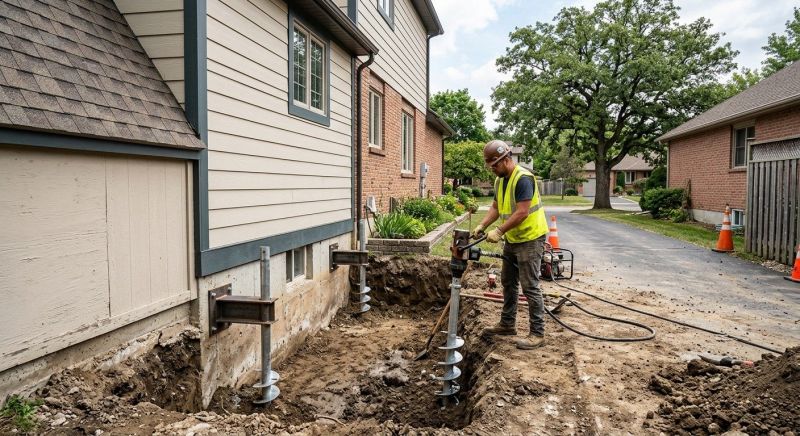 Helical Piers Installation in Silverdale, WA