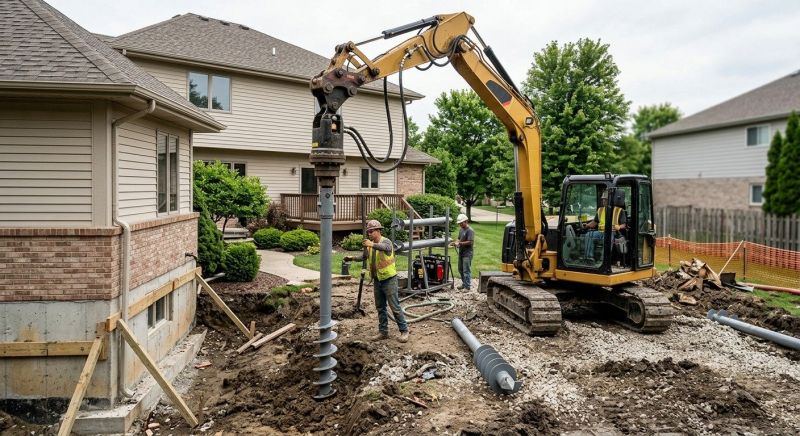 Helical Pile Installation in Silverdale, WA