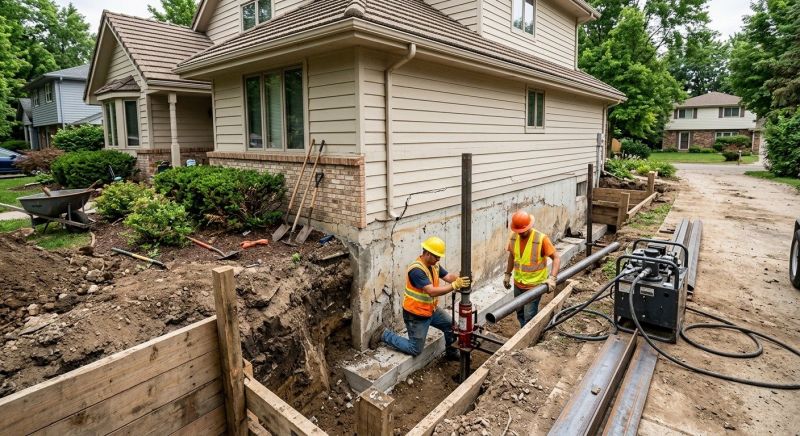 House Foundation Repair in Mercer Island, WA