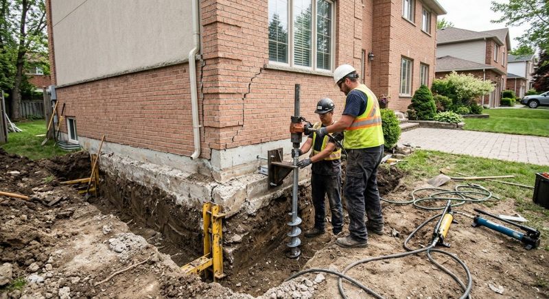 Sinking Foundation Repair in Bainbridge Island, WA