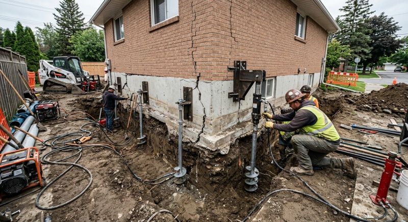 Sinking Foundation Repair in Kingston, WA