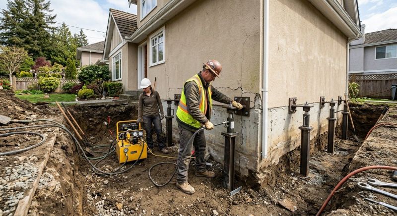 Sinking Foundation Repair in Silverdale, WA