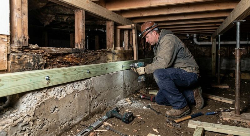 Sinking Foundation Repair in Mountlake Terrace, WA